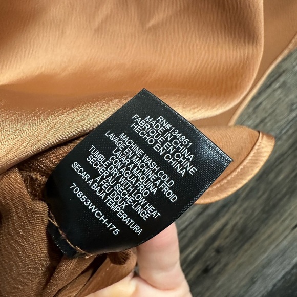 Wayf Women's Mocha Brown Blouse - Picture 6 of 8